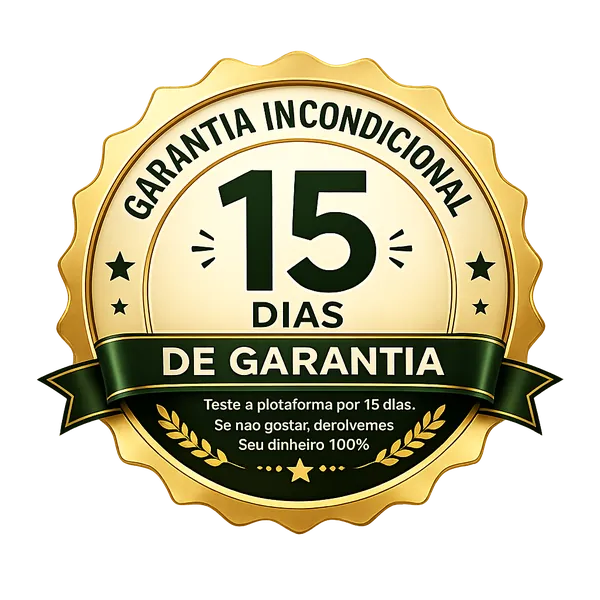 Selo de garantia incondicional de 15 dias