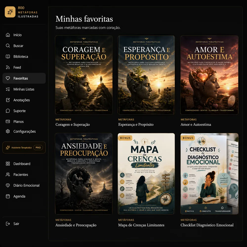 Favoritas na plataforma